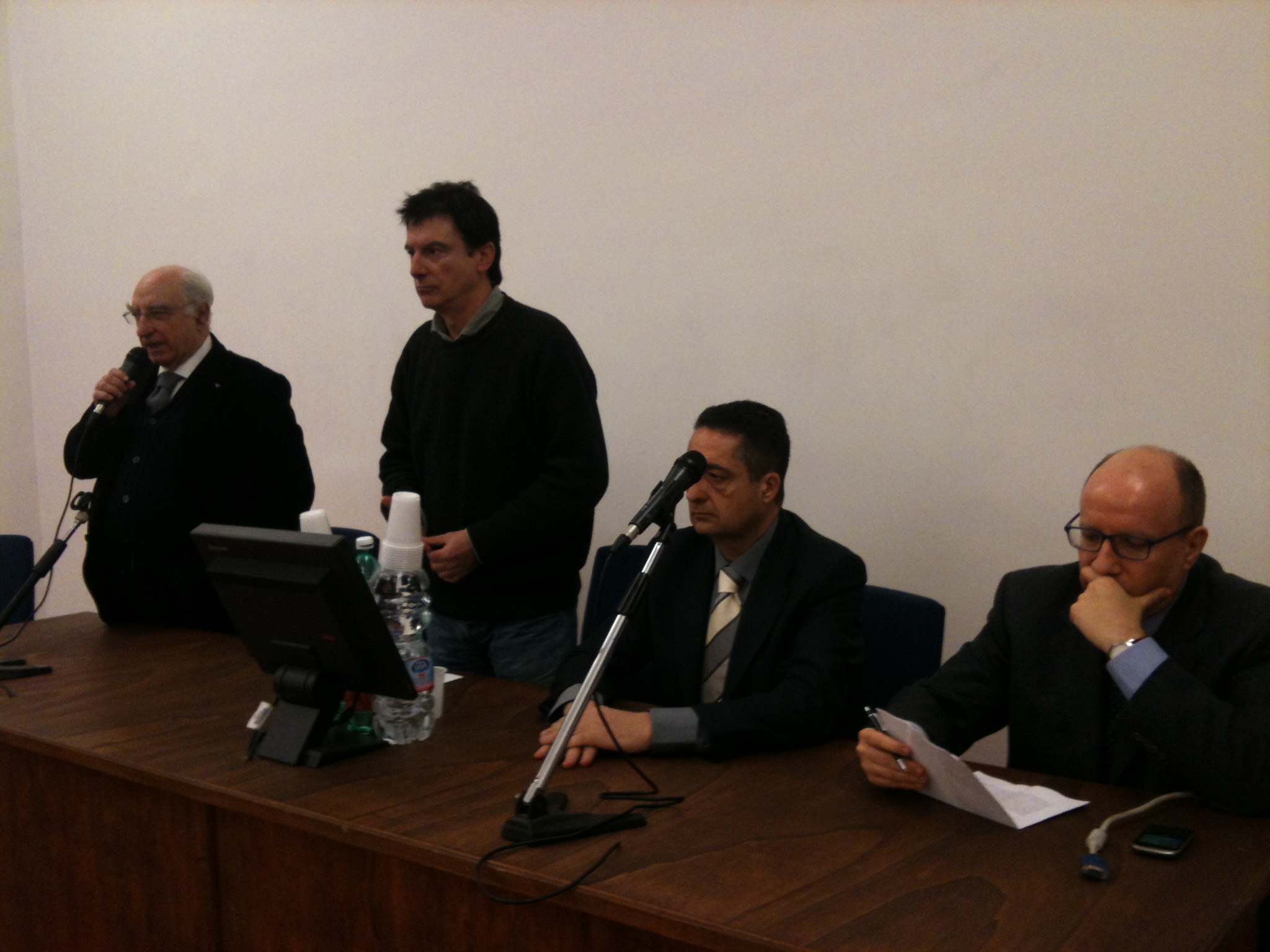 Michele De Simone. Ottavio Lucarelli, Nicola Lombardo e Francesco De Luca